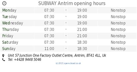 junction one outlet opening times